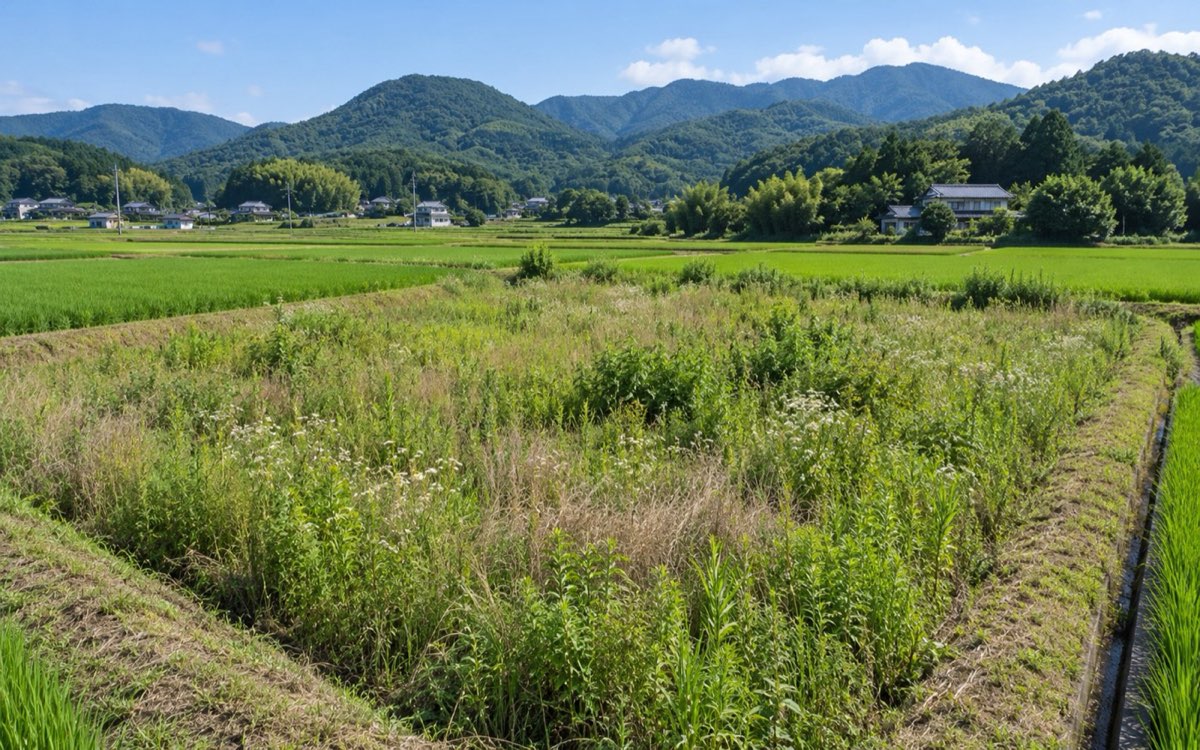 管理が必要な農地のイメージ